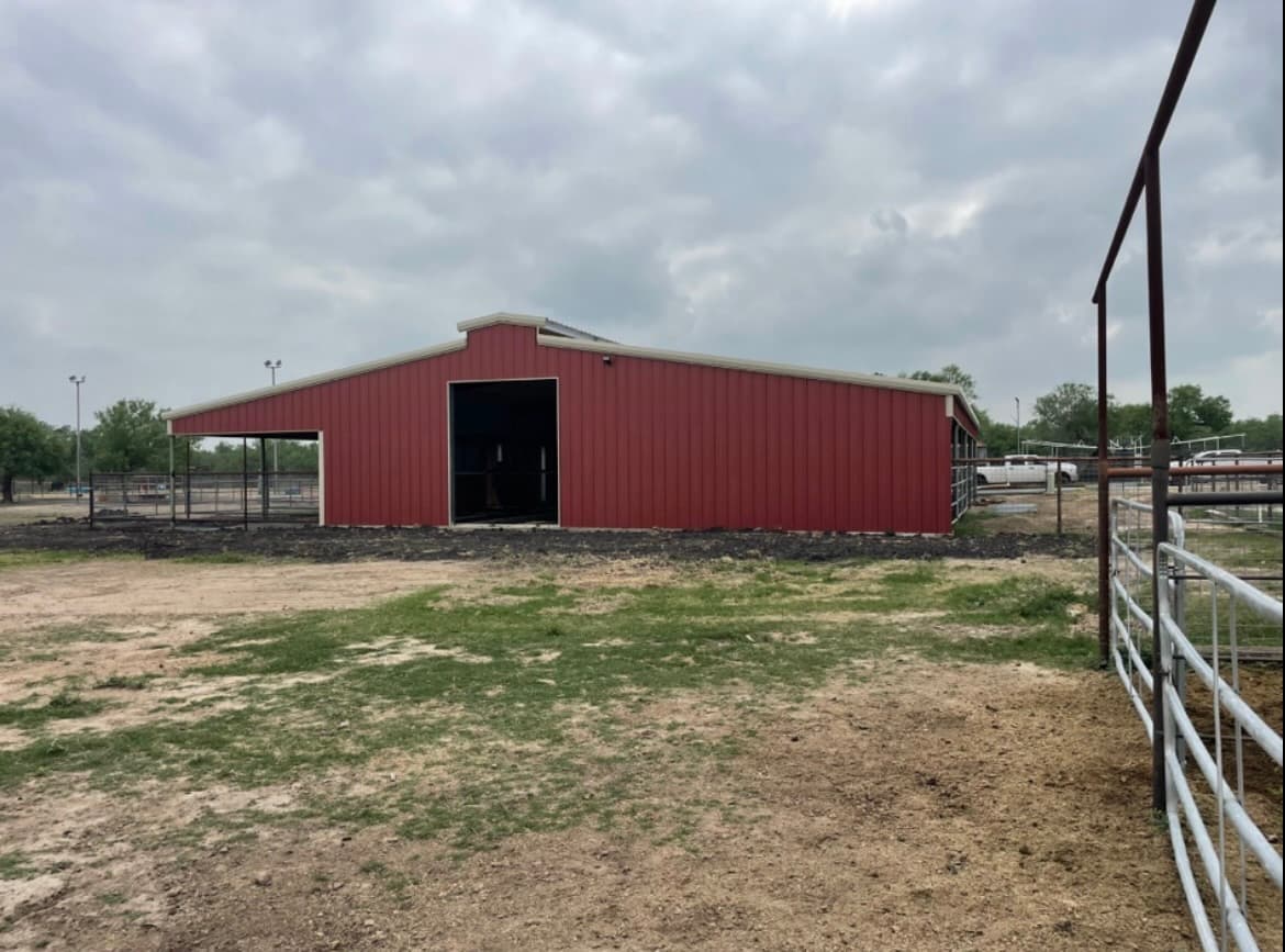 Working Livestock Barn — Structural Solutions Group, South Texas