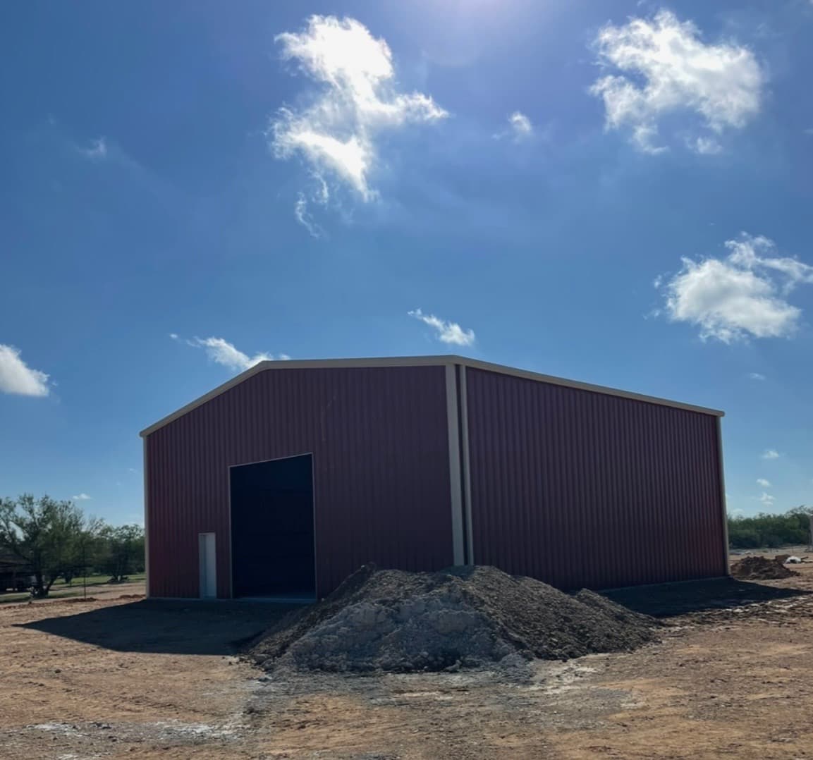 Burgundy Clear-Span Warehouse — Structural Solutions Group, South Texas