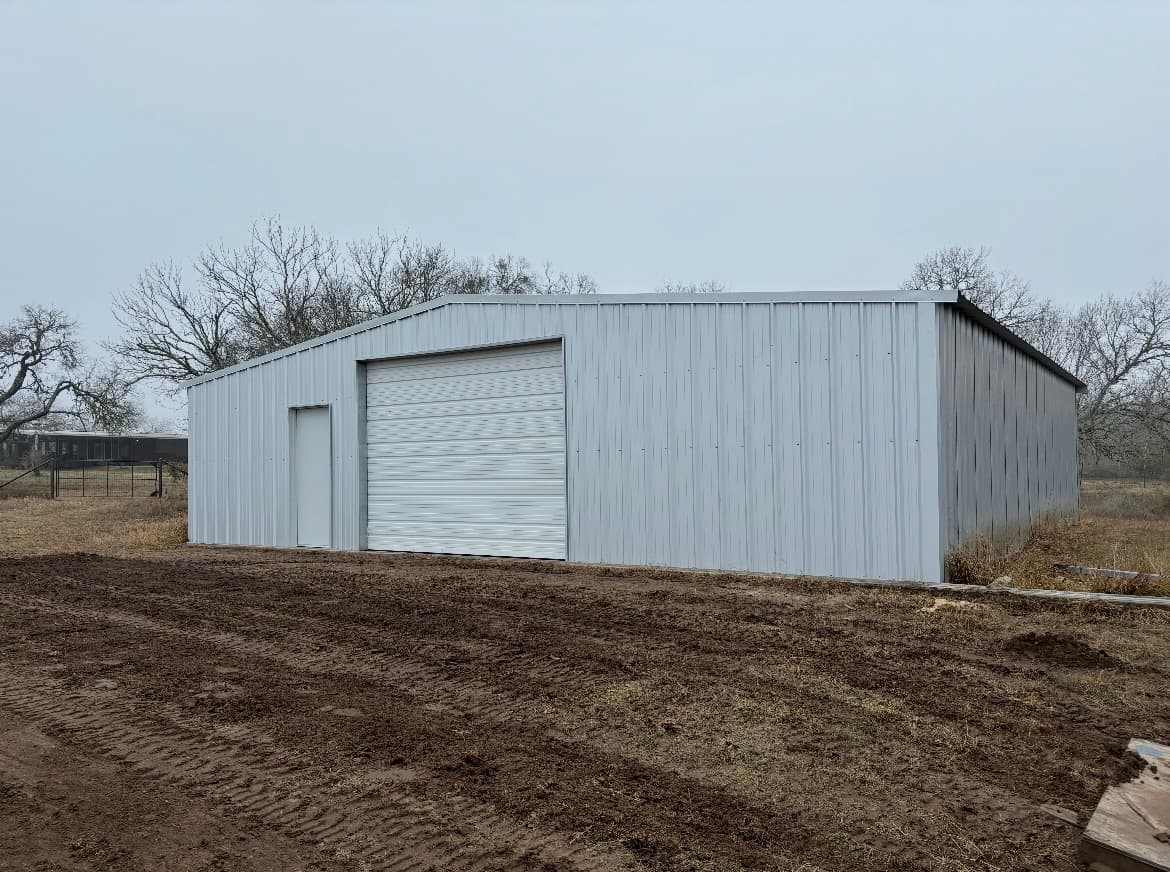 Grey Workshop & Shop Building — Structural Solutions Group, South Texas